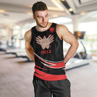 Personalized Shqipe Albania Nation Flag Men Tank Top Kuq E Zi Tiranaproud Albanian - Wonder Print Shop
