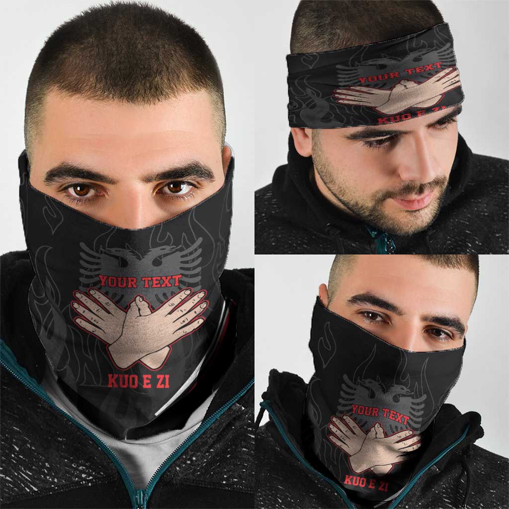 Shqipe Albania Nation Flag Neck Gaiter Kuq E Zi Tiranaproud Albanian LT9