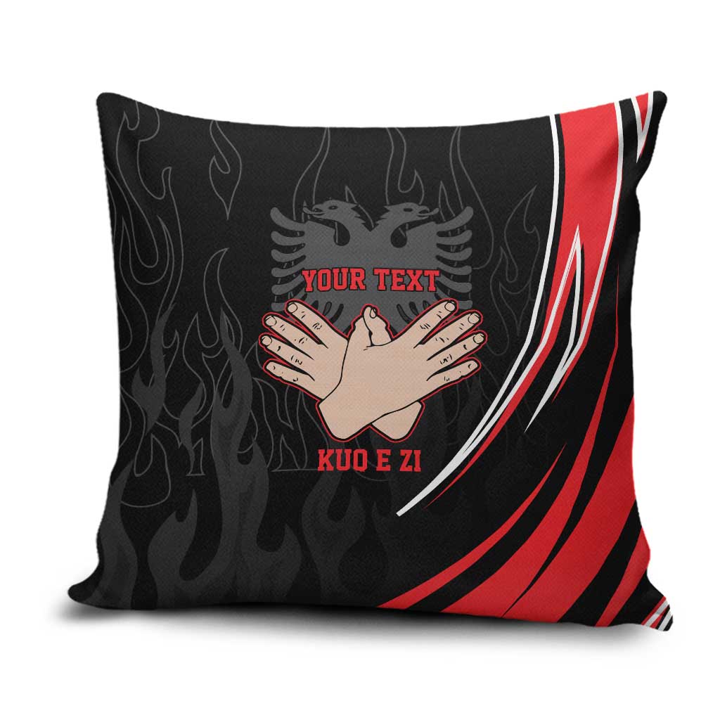 Personalized Shqipe Albania Nation Flag Pillow Cover Kuq E Zi Tiranaproud Albanian - Wonder Print Shop