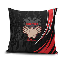 Personalized Shqipe Albania Nation Flag Pillow Cover Kuq E Zi Tiranaproud Albanian - Wonder Print Shop