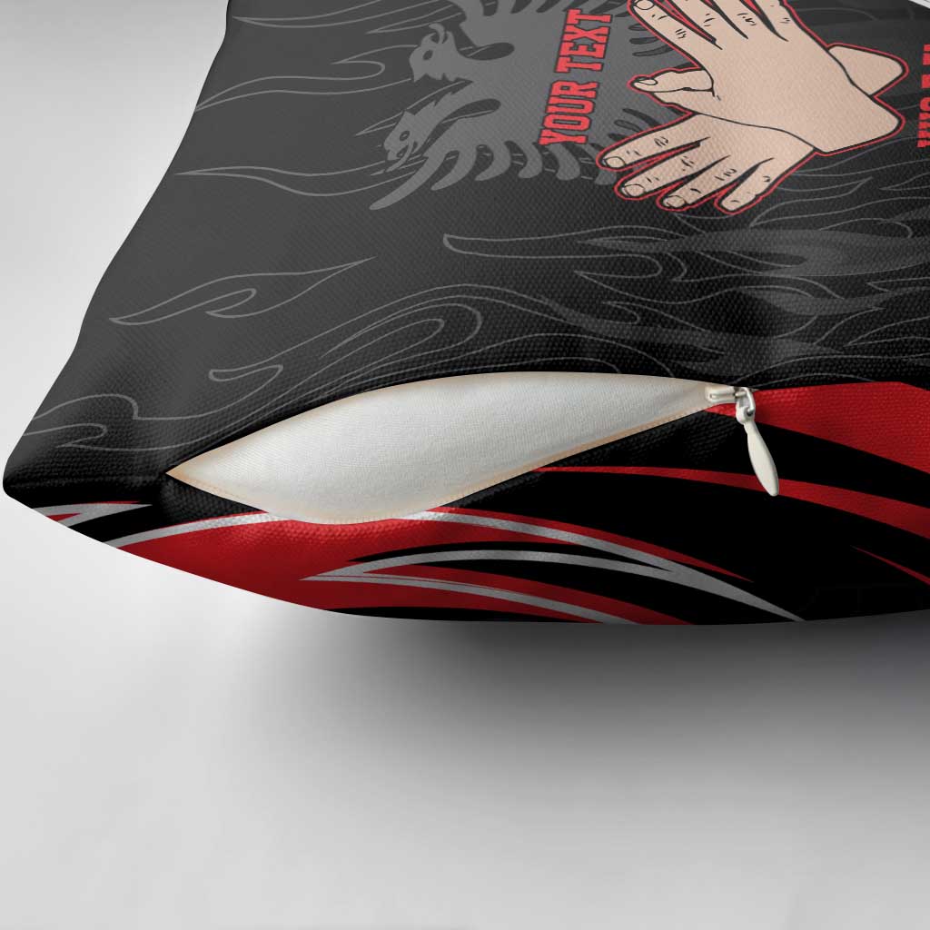Personalized Shqipe Albania Nation Flag Pillow Cover Kuq E Zi Tiranaproud Albanian - Wonder Print Shop