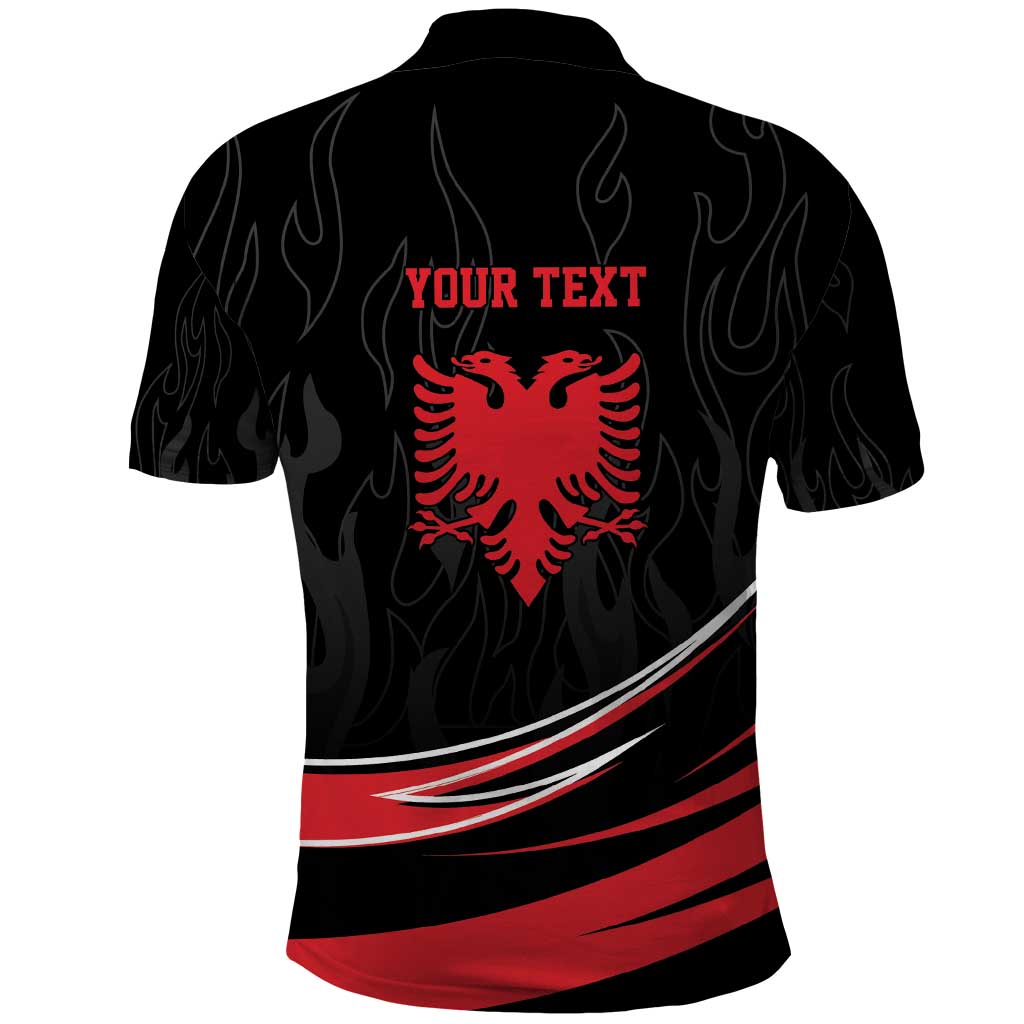 Personalized Shqipe Albania Nation Flag Polo Shirt Kuq E Zi Tiranaproud Albanian - Wonder Print Shop