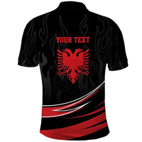 Personalized Shqipe Albania Nation Flag Polo Shirt Kuq E Zi Tiranaproud Albanian - Wonder Print Shop