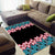 African Adenium Multiflorum Flowers Area Rug with Kente Style LT9 - Wonder Print Shop