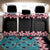 African Adenium Multiflorum Flowers Back Car Seat Cover with Kente Style LT9 - Wonder Print Shop