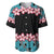 African Adenium Multiflorum Flowers Baseball Jersey with Kente Style LT9 - Wonder Print Shop