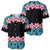 African Adenium Multiflorum Flowers Baseball Jersey with Kente Style LT9 - Wonder Print Shop