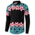 African Adenium Multiflorum Flowers Button Sweatshirt with Kente Style LT9 - Wonder Print Shop