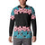 African Adenium Multiflorum Flowers Button Sweatshirt with Kente Style LT9 - Wonder Print Shop