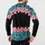 African Adenium Multiflorum Flowers Button Sweatshirt with Kente Style LT9 - Wonder Print Shop