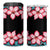 African Adenium Multiflorum Flowers 4 in 1 Can Cooler Tumbler with Kente Style LT9 - Wonder Print Shop