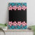 African Adenium Multiflorum Flowers Canvas Wall Art with Kente Style LT9 - Wonder Print Shop