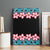 African Adenium Multiflorum Flowers Canvas Wall Art with Kente Style LT9 - Wonder Print Shop
