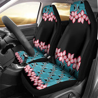African Adenium Multiflorum Flowers Car Seat Cover with Kente Style LT9 - Wonder Print Shop