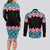 African Adenium Multiflorum Flowers Couples Matching Long Sleeve Bodycon Dress and Long Sleeve Button Shirt with Kente Style LT9 - Wonder Print Shop