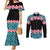 African Adenium Multiflorum Flowers Couples Matching Mermaid Dress and Long Sleeve Button Shirt with Kente Style