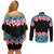 African Adenium Multiflorum Flowers Couples Matching Off Shoulder Short Dress and Long Sleeve Button Shirt with Kente Style LT9 - Wonder Print Shop