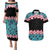 African Adenium Multiflorum Flowers Couples Matching Puletasi and Hawaiian Shirt with Kente Style LT9 - Wonder Print Shop