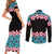 African Adenium Multiflorum Flowers Couples Matching Short Sleeve Bodycon Dress and Long Sleeve Button Shirt with Kente Style LT9 - Wonder Print Shop