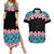 African Adenium Multiflorum Flowers Couples Matching Summer Maxi Dress and Hawaiian Shirt with Kente Style LT9 - Wonder Print Shop