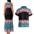 African Adenium Multiflorum Flowers Couples Matching Tank Maxi Dress and Hawaiian Shirt with Kente Style LT9 - Wonder Print Shop
