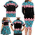African Adenium Multiflorum Flowers Family Matching Long Sleeve Bodycon Dress and Hawaiian Shirt with Kente Style LT9 - Wonder Print Shop