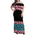 African Adenium Multiflorum Flowers Family Matching Off Shoulder Maxi Dress and Hawaiian Shirt with Kente Style LT9 - Wonder Print Shop