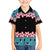 African Adenium Multiflorum Flowers Family Matching Short Sleeve Bodycon Dress and Hawaiian Shirt with Kente Style - Wonder Print Shop