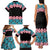 African Adenium Multiflorum Flowers Family Matching Tank Maxi Dress and Hawaiian Shirt with Kente Style - Wonder Print Shop