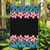 African Adenium Multiflorum Flowers Garden Flag with Kente Style - Wonder Print Shop