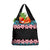 African Adenium Multiflorum Flowers Grocery Bag with Kente Style
