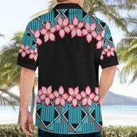 African Adenium Multiflorum Flowers Hawaiian Shirt with Kente Style - Wonder Print Shop