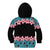 African Adenium Multiflorum Flowers Kid Hoodie with Kente Style - Wonder Print Shop