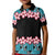 African Adenium Multiflorum Flowers Kid Polo Shirt with Kente Style - Wonder Print Shop