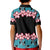 African Adenium Multiflorum Flowers Kid Polo Shirt with Kente Style - Wonder Print Shop