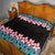African Adenium Multiflorum Flowers Quilt with Kente Style - Wonder Print Shop