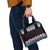 African Adenium Multiflorum Flowers Shoulder Handbag with Kente Style