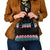 African Adenium Multiflorum Flowers Shoulder Handbag with Kente Style