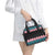 African Adenium Multiflorum Flowers Shoulder Handbag with Kente Style
