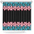 African Adenium Multiflorum Flowers Shower Curtain with Kente Style