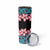 African Adenium Multiflorum Flowers Skinny Tumbler with Kente Style - Wonder Print Shop