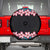 African Adenium Multiflorum Flowers Spare Tire Cover with Kente Style - Wonder Print Shop
