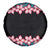 African Adenium Multiflorum Flowers Spare Tire Cover with Kente Style - Wonder Print Shop