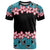 African Adenium Multiflorum Flowers T Shirt with Kente Style - Wonder Print Shop