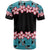 African Adenium Multiflorum Flowers T Shirt with Kente Style - Wonder Print Shop