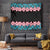 African Adenium Multiflorum Flowers Tapestry with Kente Style - Wonder Print Shop