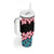 African Adenium Multiflorum Flowers Tumbler With Handle with Kente Style - Wonder Print Shop
