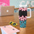 African Adenium Multiflorum Flowers Tumbler With Handle with Kente Style - Wonder Print Shop