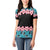 African Adenium Multiflorum Flowers Women Polo Shirt with Kente Style - Wonder Print Shop