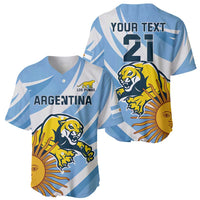 Custom Argentina Rugby Champion Baseball Jersey Los Puma with Sporty Style LT9 - Wonder Print Shop